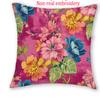 1/4 pz Copricuscini Decorativi Bohemian Stampa Floreale Fucsia 45x45 cm per Divano Camera da Letto Soggiorno