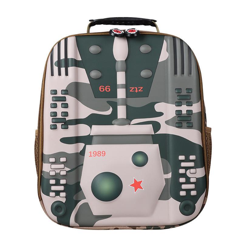 Stylish Tank-shaped Eva Shell Preschool Backpack For Kids In Trendy Colors And Big Capacity