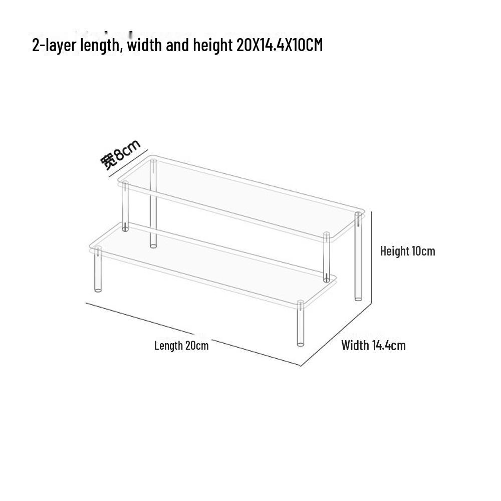 Mehrschichtiger Stufen-Displayständer aus Acryl für Pop Mart Blind Box-Sammlerstücke