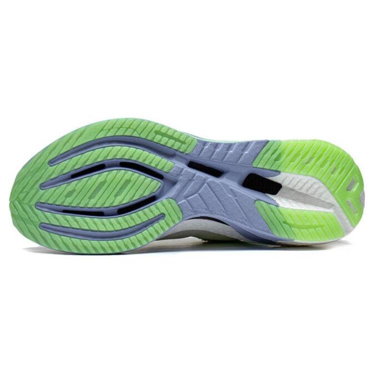 New LiNing Furious Rider 7.0 PRO Anti Slip Wear Resistant Low Top Running Shoes Women's Green White Blue ARZT002-4