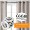 WICHEMI 50PCS Curtain Grommet, Curtain Eyelet Rings Clips Inner Diameter 1-9/16"(40mm) Nanoscale Grommets for Curtain Low Noise Roman Ring for Window