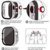 Change to Ultra for Apple Watch Case Series 8 7 45mm 41mm Screen Protector Cover Glass+Case for iWatch 4 5 6 SE 44mm 40mm Bumper