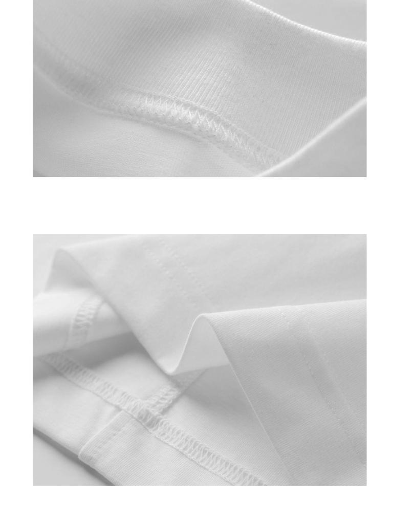 Pre-Sale Women's Cotton T-Shirt: Half-High Collar, Five-Point Sleeves, Stand-Up Collar, Seam Detail, Loose Fit Base Layer for Layering and Commuting