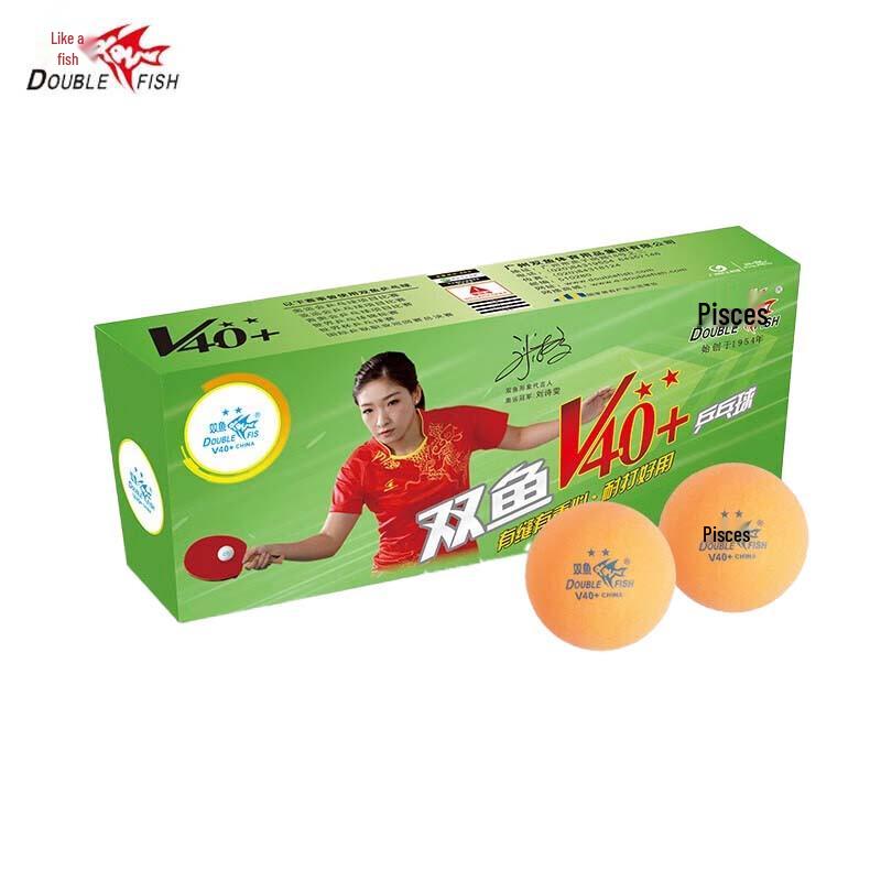 Double Fish V40+ New Material Ping Pong Balls