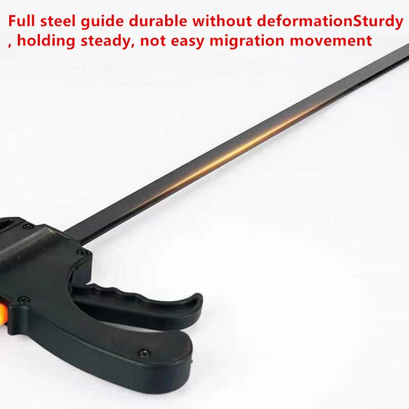 4-Inch Heavy-Duty Woodworking Mini F-Clamp – Quick Ratchet Bar Clamp, DIY Carpentry Hand Tool