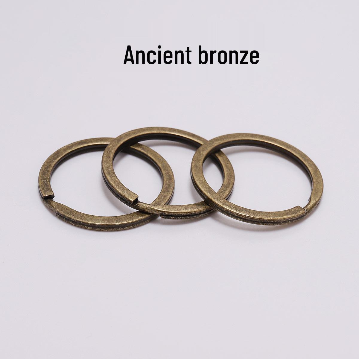 

Гальванизированный DIY Плоский Круг Брелок Подвеска Шарм, 25-30мм, в Наличии 25mm [10 pieces/bag/24g]