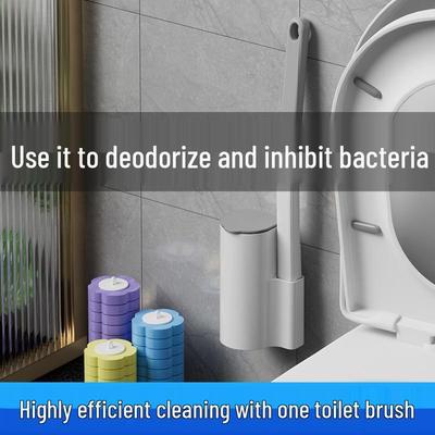 Antibacterial Disposable Toilet Brush Set for Cleaning Hard-to-Reach Areas