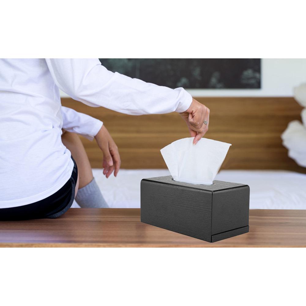 Rectangular Facial Tissue Holder Slide-Out Base Refillable Tissue Box Tissue Box Cover Bathroom