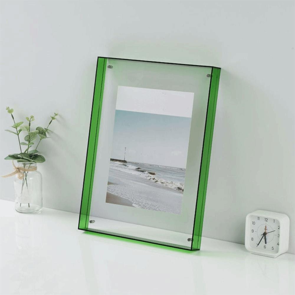 Transparent Colorful Square Photo Frame Acrylic Picture Frame Ornaments  Living Room