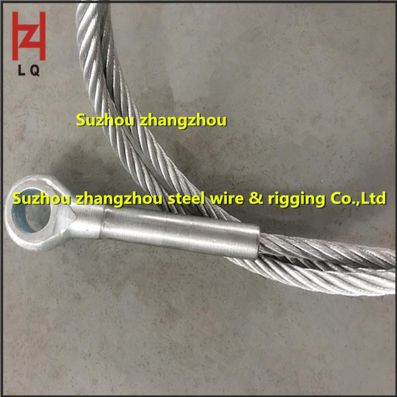 Galvanized Steel Wire Rope Slings with Crimped Terminals