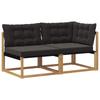 Modular Sofa Units with Cushions White 162.5 X 83 X 73 Cm