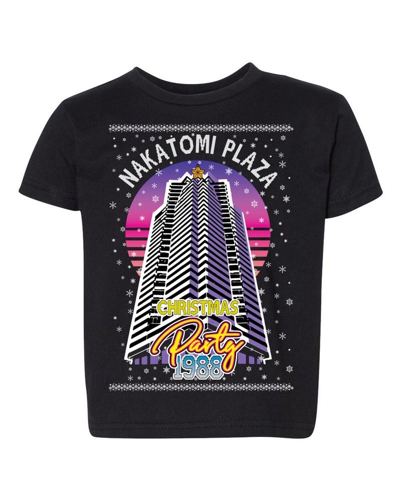 Retro Nakatomi Plaza 1988 Holiday Party Toddler Crew Graphic T-Shirt Unisex T-Shirt XXXL