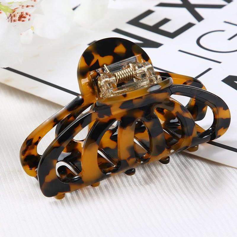 

Женские аксессуары для волос Модные ацетатные заколки-крабы с вырезами Разноцветные заколки-крабы в виде полумесяца для хвостика для девочек