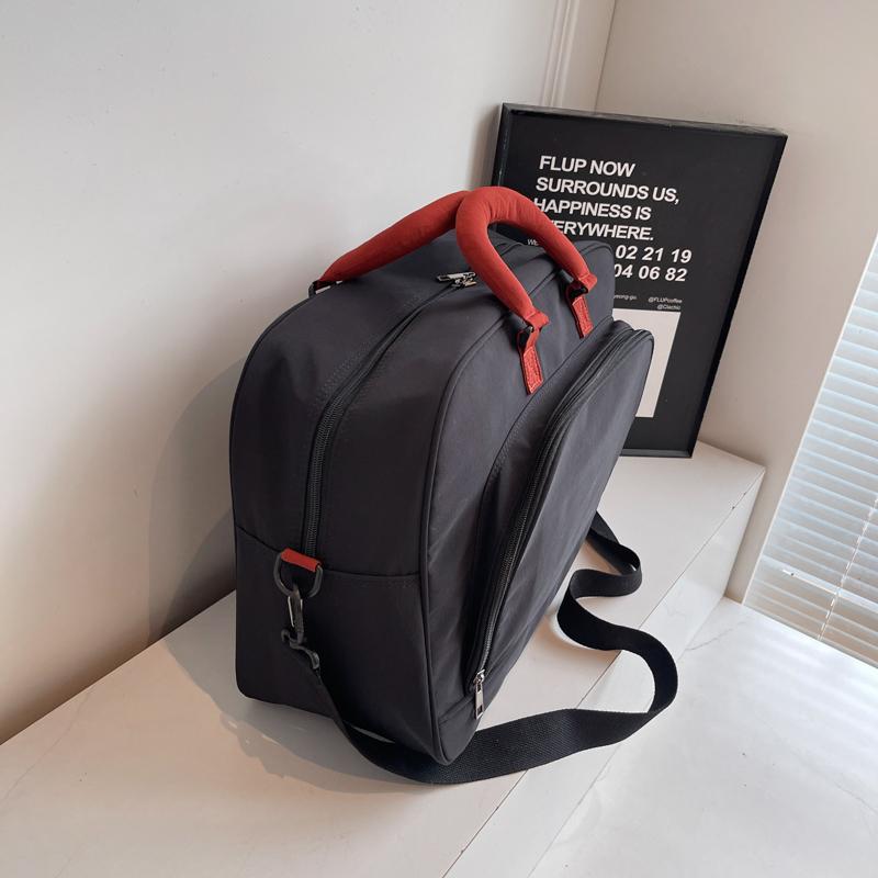 Geantă de călătorie portabilă în culori contrastante, geantă sport pentru bărbați și femei, pentru antrenament, fitness, călătorie, capacitate mare, geantă duffel