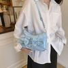 New Fashion Trend Ballet Bow Pleated Design Underarm Bag High-end Texture Versatile Shoulder Messenger Bag