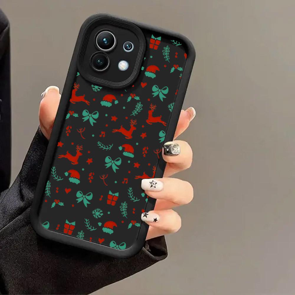 Merry Christmas Drawings Print Phone Case For Xiaomi 17 Pro Max 15T 14T 13T 11Lite Poco X5 X6 X7 F5 F7 M6 M7 Pro 5G Soft Cover