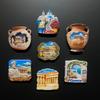 Griechenland, Parthenon-Tempel, Tonkrüge, Kreta, Santorini Kühlschrankmagnete Kühlschrankaufkleber Geburtstagsgeschenke Heimdekorationen