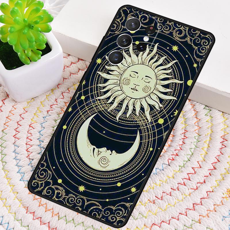 Suns Moons Clouds Astrological TPU Phone Case For Samsung Galaxy Note 10 Pro S26 S25 S24 S23 S22 Ultra Plus S21 FE S20 Cover