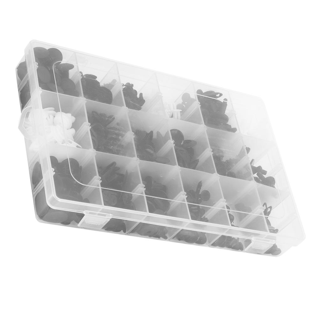 415Pcs Car Push Retainer Clips Assortment Kit Bumper Fasteners with Removers Tools