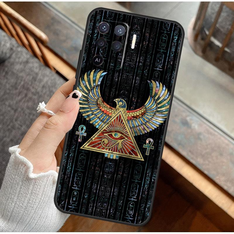 Egyptian Eye Of Horus Phone Case For Oppo A16 A76 A78 A96 A58 A18 A38 A98 A17 A77 A80 A40 A60 A74 A94 A54 A15 A57S