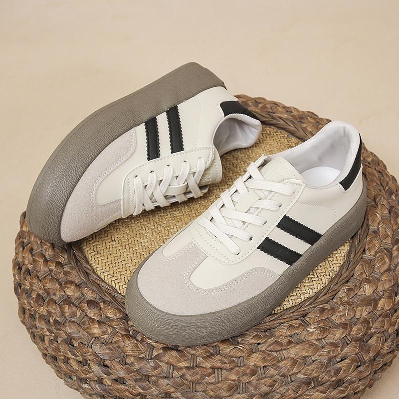 Large Size Casual Frosted Plate Shoes Female Spring and Summer New Fashion Hundred Matching Retro De Training Shoes Women