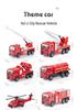 Kids' Pull-Back Vehicle Set: Alloy Cars, Military Tanks, Fire Trucks, and Engineering Vehicles