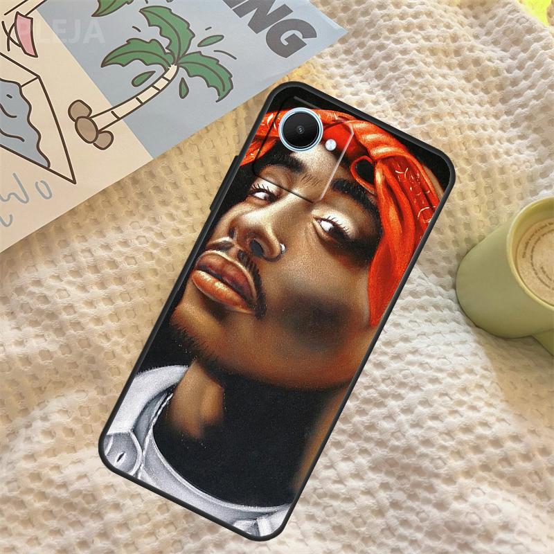 

Rapper 2pac Singer Tupac Case For Realme GT6 GT7 Pro C67 C65 C63 C61 C55 C53 C51 C35 C71 C75 11 12 13 14 15 Pro Plus Realme 15 Pro
