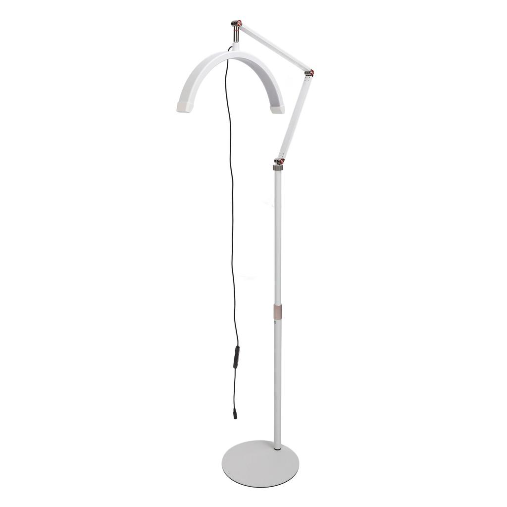 16in Half Moon Lamp LED Floor Beauty Light Dimmable Makeup Nail Tattoo Light Adjustable Height 3