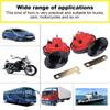 2Pcs 300 DB Electric Snail Horn Waterproof Loud Horn Raging Sound Car Speaker Car Warning Loudspeaker for Motorcycle Car Truck
