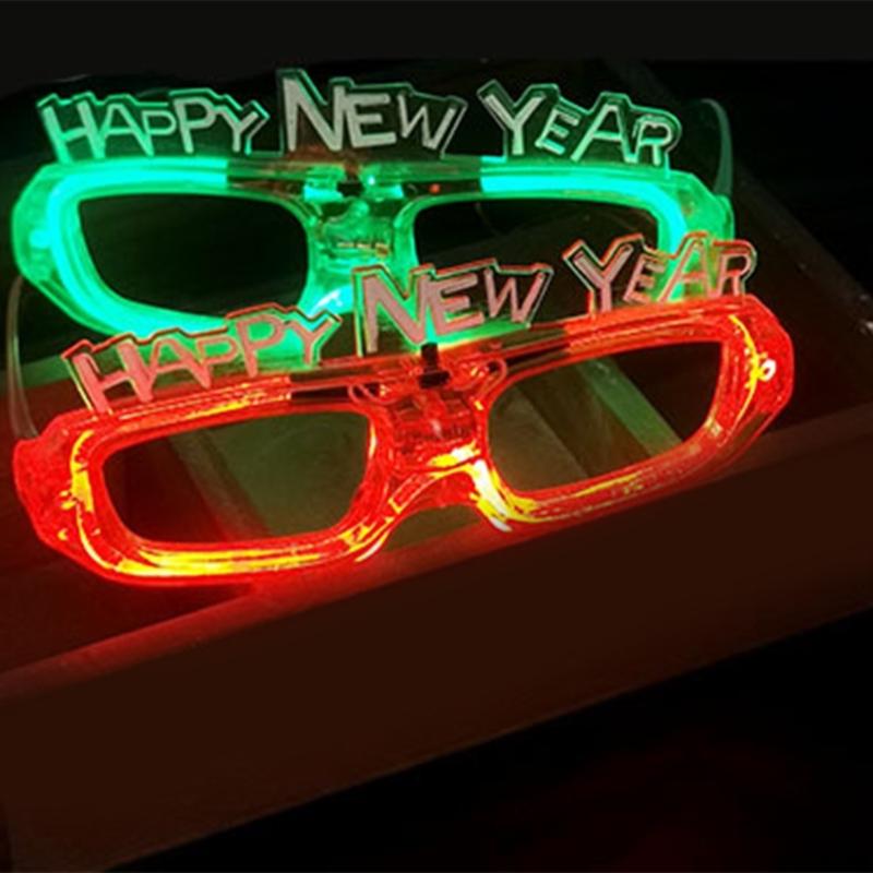 Multi Color Glowing Plastic Glasses With Replaceable Battery Easy to Operate Perfect For Dance Parties Celebrations