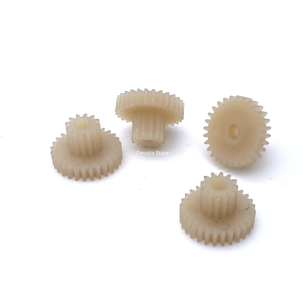 4PCS 0.5M 12T 28T 3MM Free Fit Nylon Double Duplex Gear