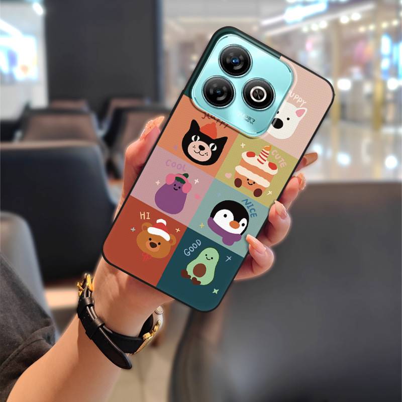 Shockproof Protective Phone Case For ZTE Blade A75 4G/Z2359 Full wrap Anti-dust Back Cover Cute TPU Fashion Design