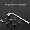10pcs Lug Nut Wrench Repairing Tool Set Change Pry Bar Socket Spanner Tool  Motorcycle Repair
