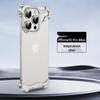 iPhone 16 Pro Max Metal Frame Case with 15 Lens Film, No Back Panel