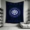 Inter Milan Logo Wallpaper Threepiece Set 1 Duvet Cover 2 Pillowcase Without Core Soft And Comfortable Bedding Set Christmas Birthday Gift