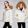 Big fur collar Parker padded jacket women's winter new loose padded jacket thickened warm padded jacket