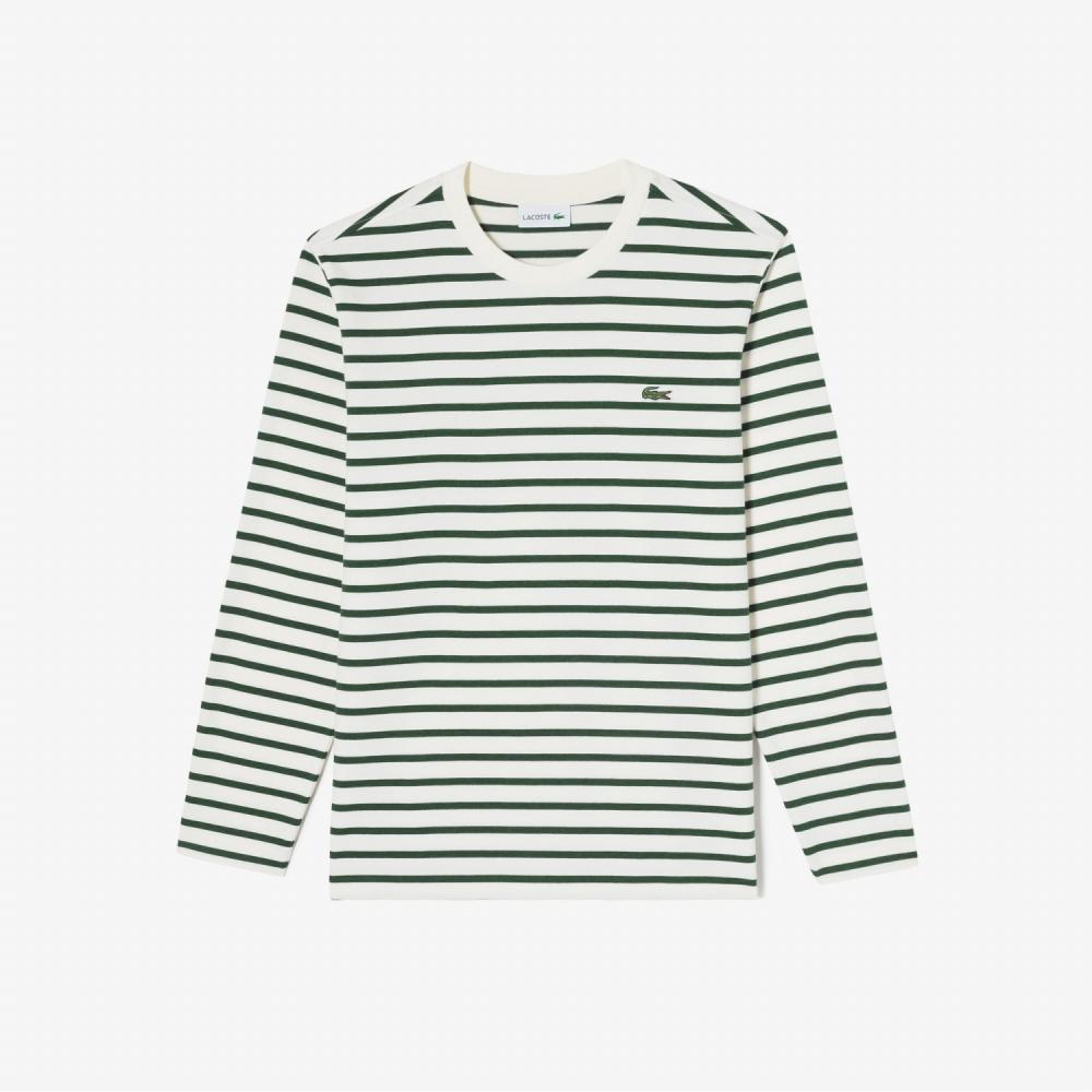 

LACOSTE Mens Long Sleeve Striped TShirt TH167E53N 132