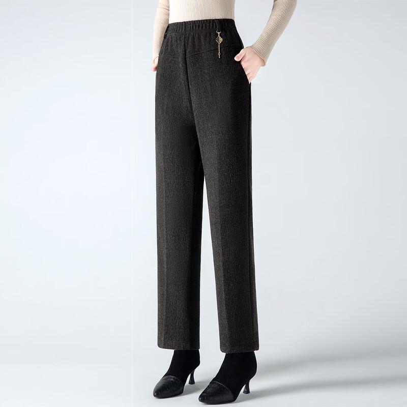 

Past Women s Wool Blend Straight-Leg Casual Pants 2XL