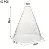 50pcs Insulated Plant Protection Cover Transparent Plant Bell Covers  Protecting Plants