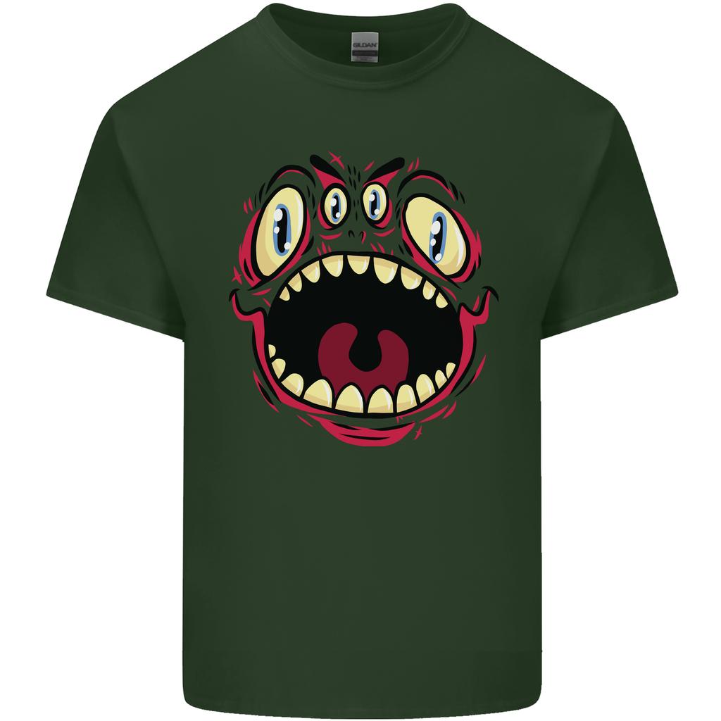 Four Eyed Scary Monster Halloween Unisexs Light Cotton TShirt