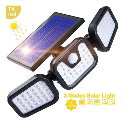 Solarleuchte 74led Rotierend Ip5.6 mit Bewegungssensor