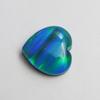 Lab-Created Opal Loose Gemstone Boulder Doublet 9.20 Ct Heart Shape for Jewelry Making and Crafts