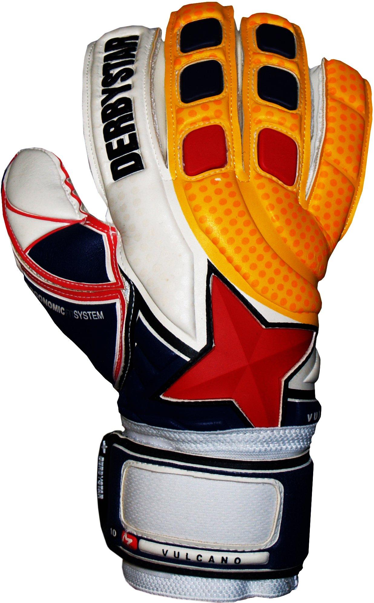 

Футбольные перчатки DERBYSTAR, перчатки VULCANO GK (8) белый