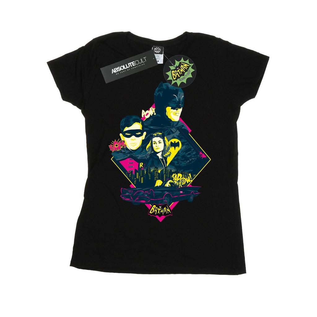 DC Comics Womens/Ladies Batman TV Series Character Pop Art Cotton T-Shirt