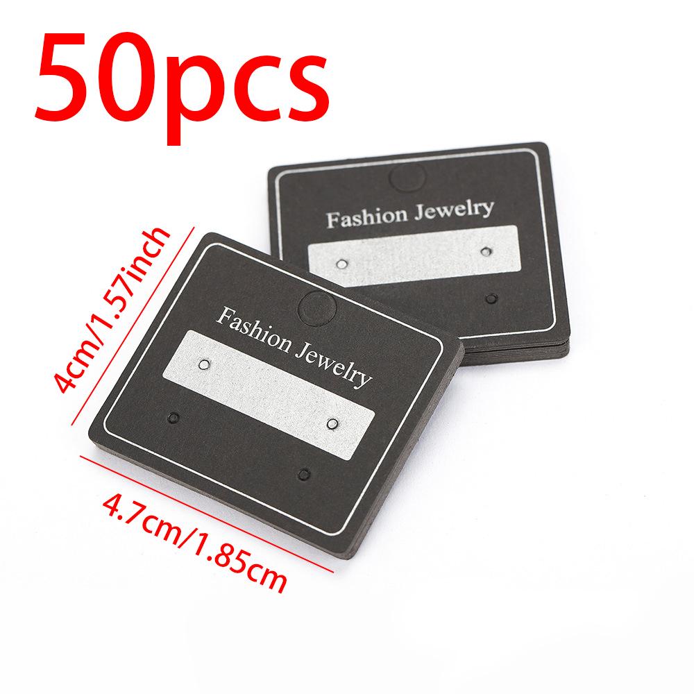 Kraft Paper Jewelry Card for Earrings and Necklaces - 2.5x3.5cm