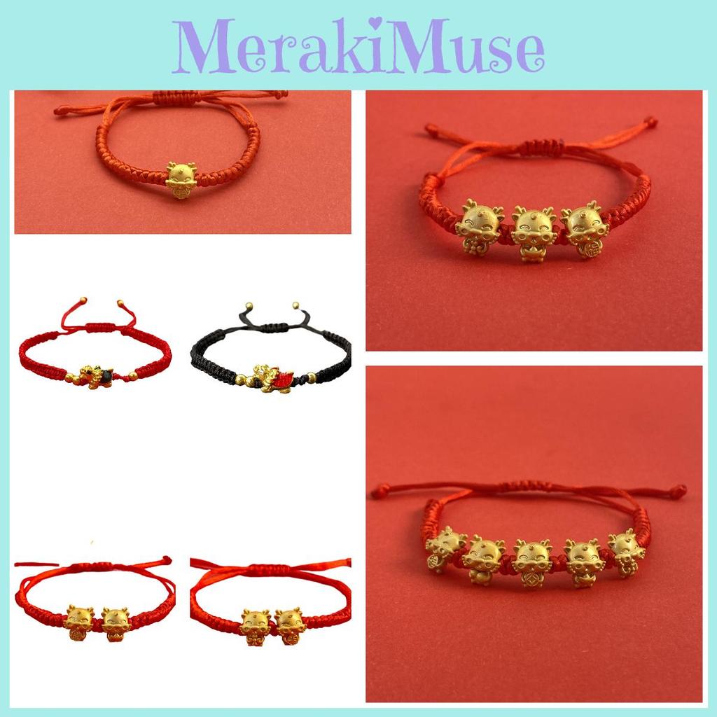Animal Zodiac Dragon Year Lucky Dragon Red Rope Bracelet Perfect Gift For Anniversary Celebrations
