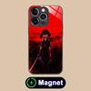 Akame Kurome Glass MagSafe Mobile Phone Case for iPhone 17 16 15 14 13 12 11 Air Pro Max Plus Mini Colorful Cover