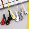 3,5mm AUX Kabelgebundene Ohrhörer Half-In-Ear Stereo-Kopfhörer mit Mikrofon Geräuschunterdrückung Headset für Mobiltelefon PC Laptop