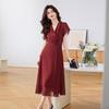 Kebeier Mother-of-the-Bride Elegant Chiffon V-Neck Dress