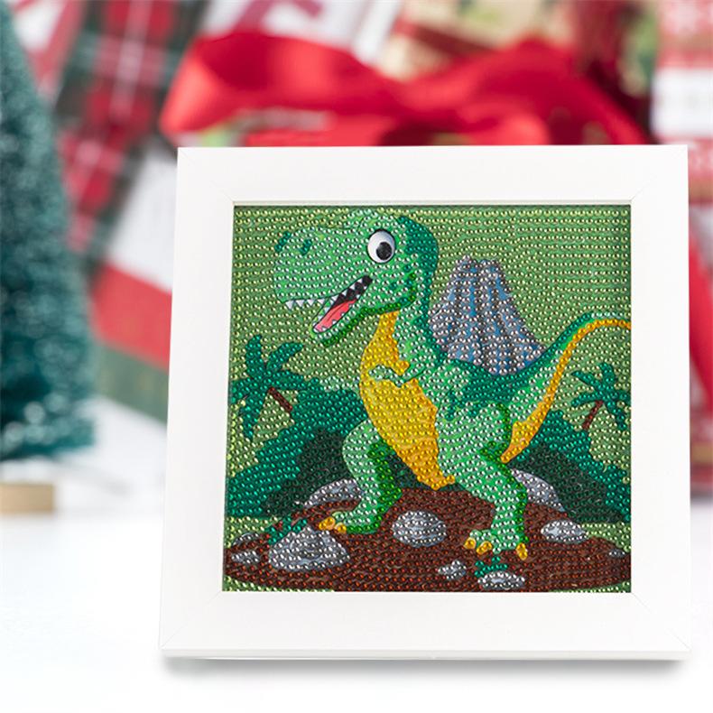 Kids Full Drill 5D Diamond Painting Kit, Cartoon Animal Handmade Diy Diamond Paste Decor Art